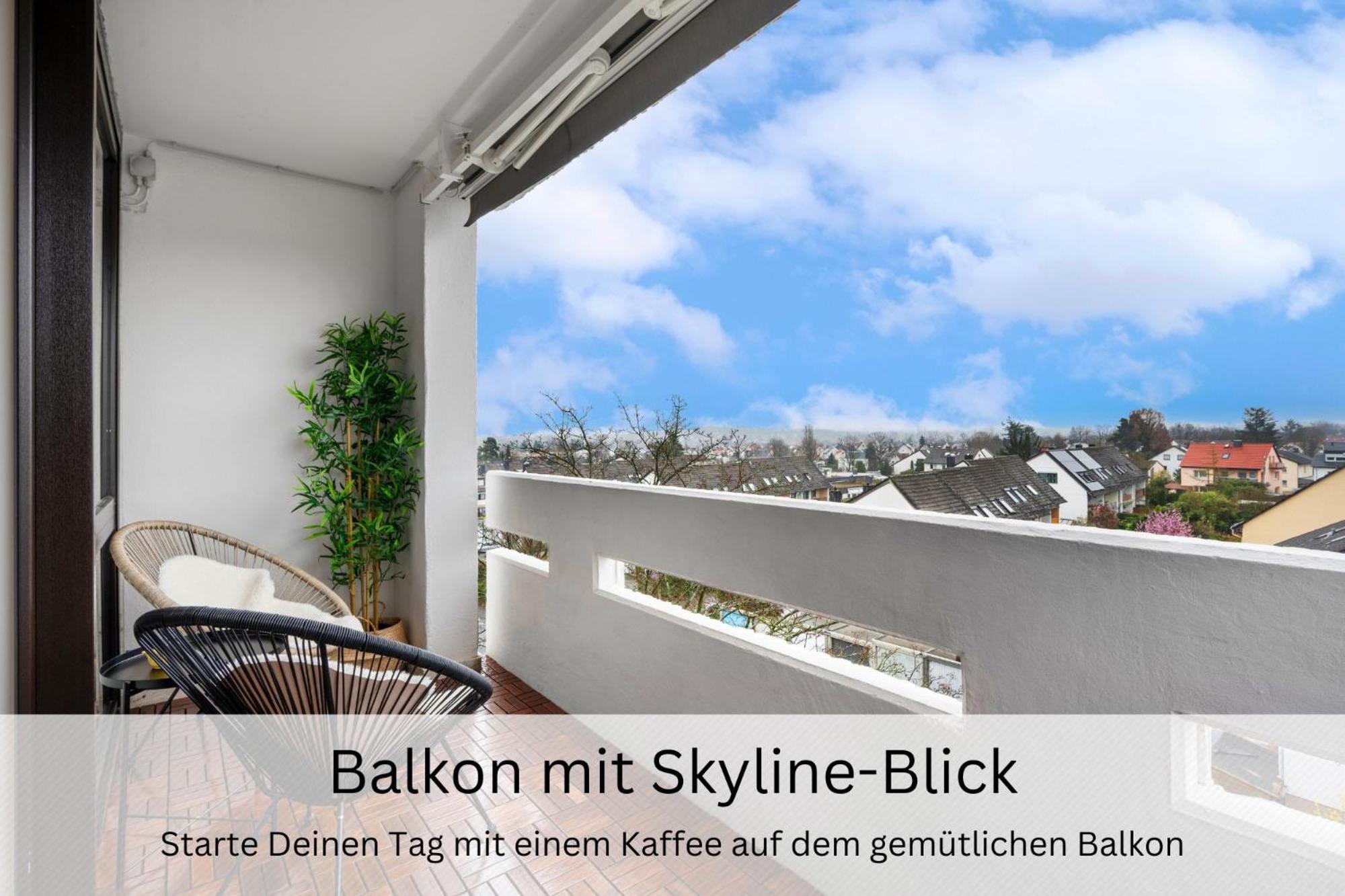 Urban Jungle Industrial Parkplatz Balkon Business Apartment Dreieich Luaran gambar